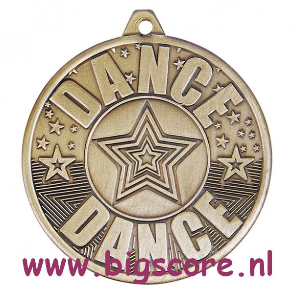 Dance Medaille MM 19041 Antiek Goud Ø 50 mm